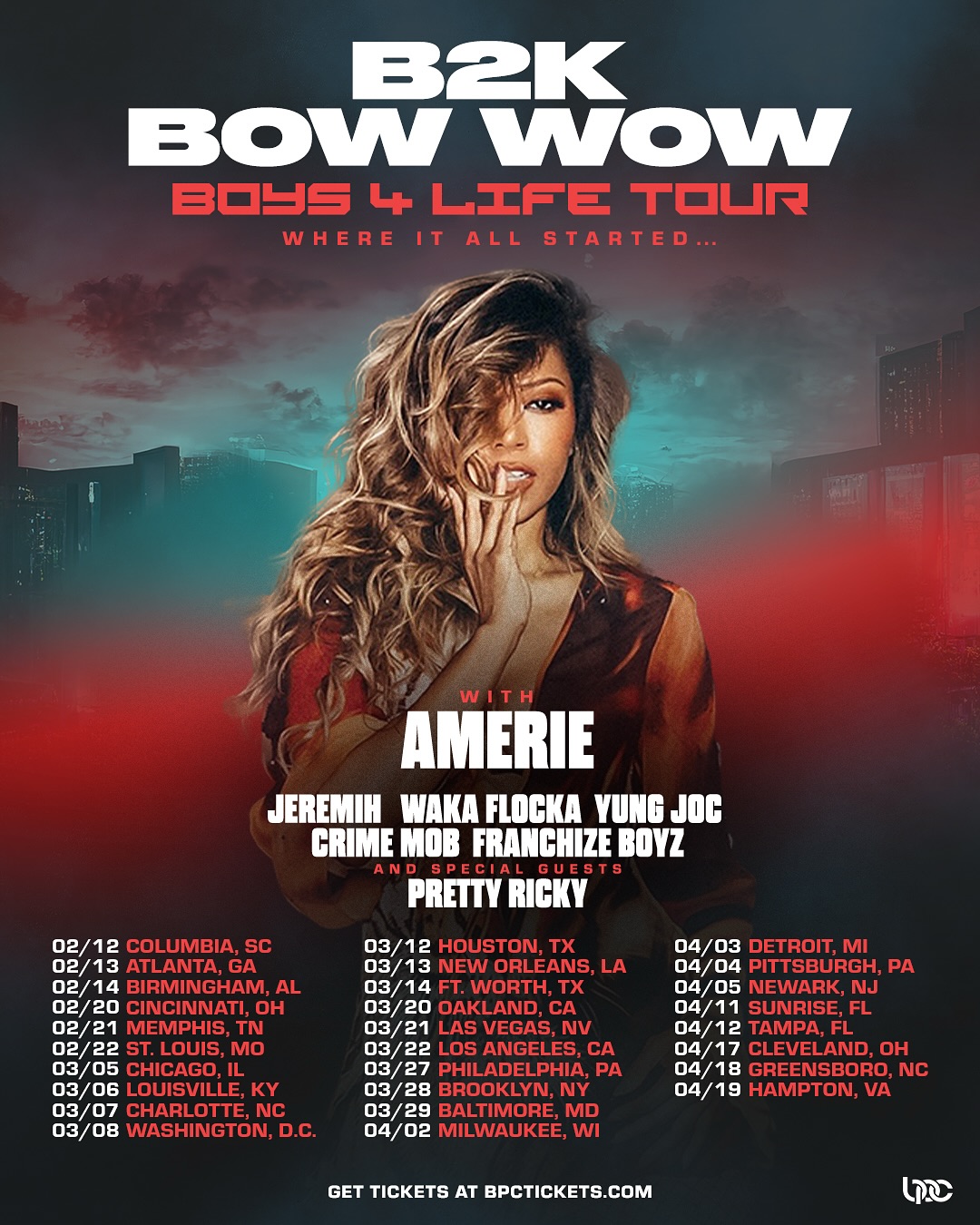 Amerie Boys 4 Life Tour Tour Poster 2026